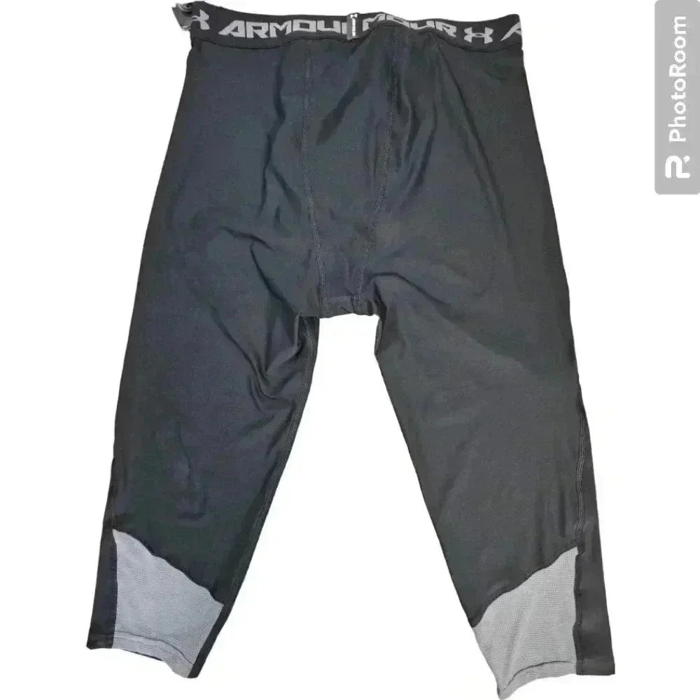 Under Armour Boys HeatGear Leggings blue #1271872 NWT YXL - Picture 2 of 9